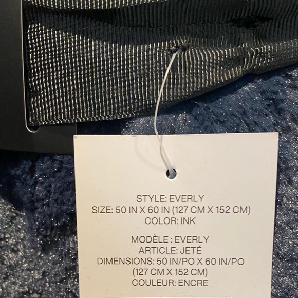 Dkny Bedding Dkny Throw Blanket 5 X 60 Reversible Everly Faux Fur